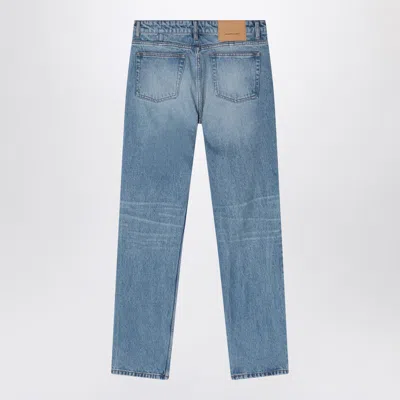 Ami Alexandre Mattiussi Ami Paris Light Blue Jeans With Washed Effect In Blue