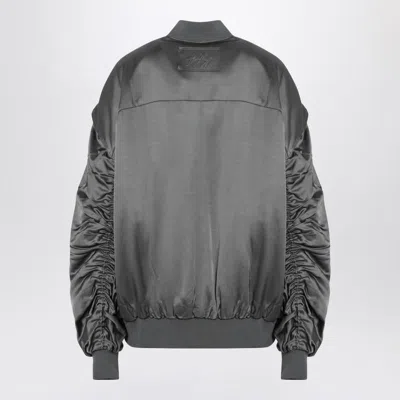 Halfboy Bomber Jacket With Zip And Flap Pockets In Gray