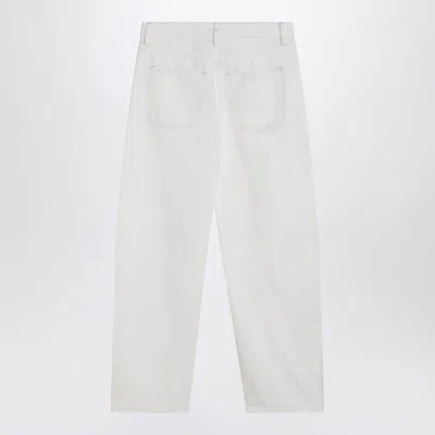 Frame White Stiff Denim Jeans