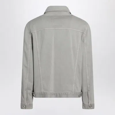 Brunello Cucinelli Essential Denim Jacket In Green