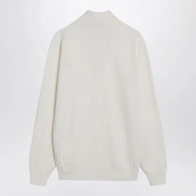 Brunello Cucinelli Kaschmir-rollkragenpullover In White