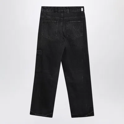 Represent Straight Leg Denim Trousers With Pockets In Black