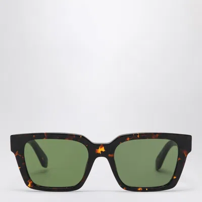 Off-white Branson Havana/green Sunglasses In Brown
