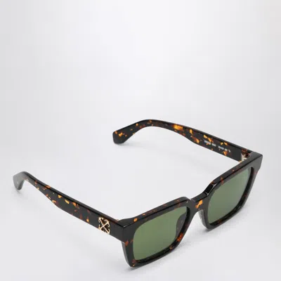 Off-white Branson Havana/green Sunglasses In Brown