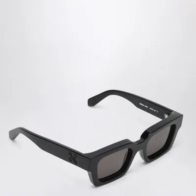 Off-white Virgil Black/dark Grey Sunglasses In Black
