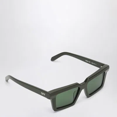 Off-white Windsor Logo-plaque Sunglasses In Green