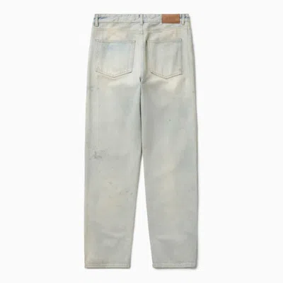 1989 Studio Faded Wash Denim Pants With Five Pockets In Gray