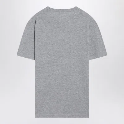 Dsquared2 Grey Mélange T-shirt With Logo Print In Gray