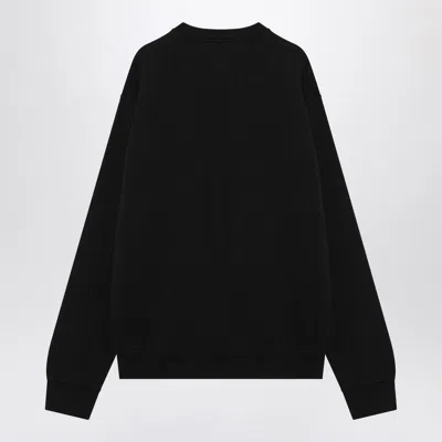 Dsquared2 Black Crewneck Sweatshirt With Logo Lettering On The Front In Black
