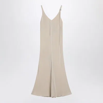 Sportmax Ivory Dress With Adjustable Strap In Multi