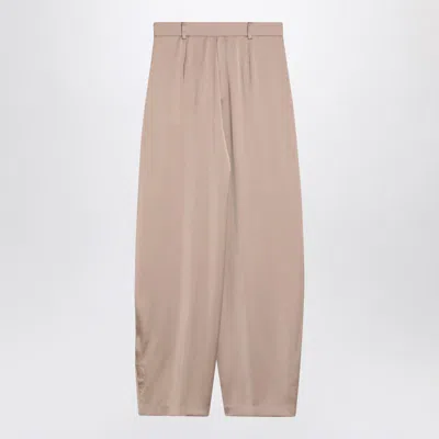 The Andamane Wide Pleated Leg Trousers With Belt Loops In Multi