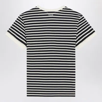 Frame Striped T-shirt In Black