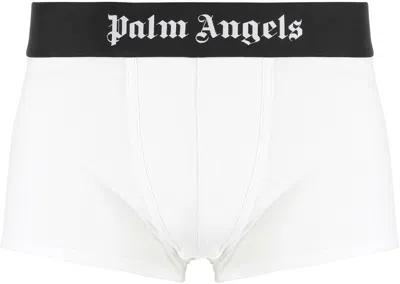 Palm Angels Cotton Boxer Duo Logo Band In Animal Print