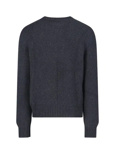 Burberry Cashmere Sweater With Ekd Design In Gray