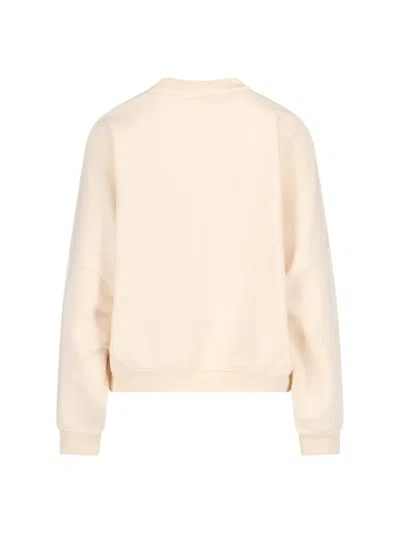 Marni Cotton Sweatshirt With Print In Neutral