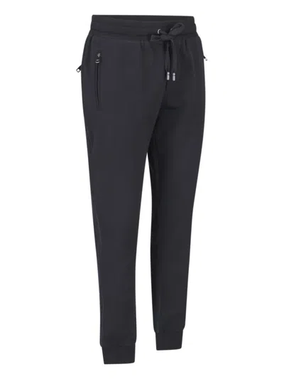 Dolce & Gabbana Logo Track Pants In Black