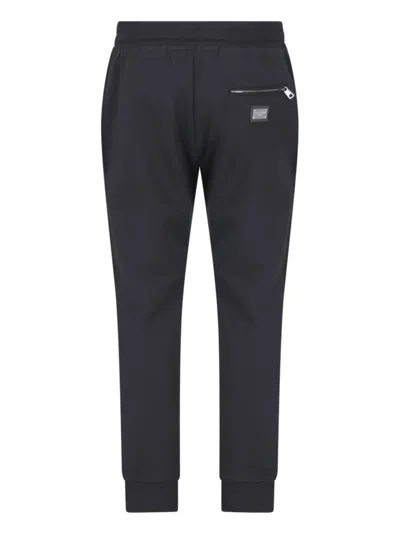 Dolce & Gabbana Logo Track Pants In Black