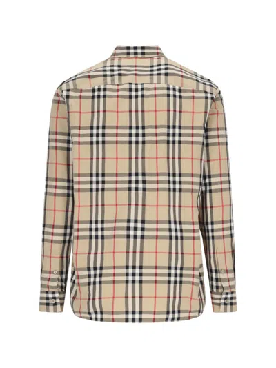Burberry Shirt With Vintage Check Pattern In Neutral