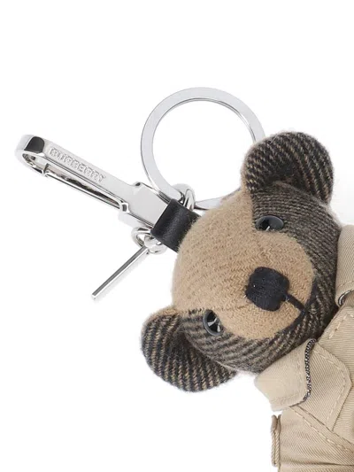 Burberry Thomas Trench Keyring In Brown