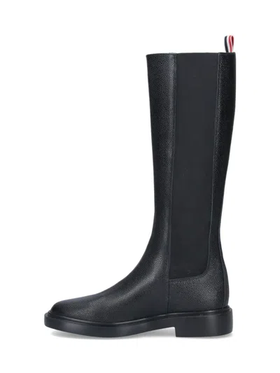 Thom Browne Chelsea High Boot In Black