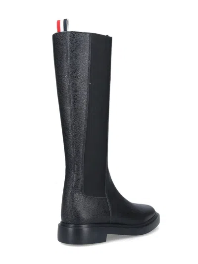 Thom Browne Chelsea High Boot In Black