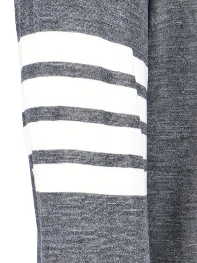 Thom Browne L Crewneck Sweater With 4 Bar Inlay In Burgundy