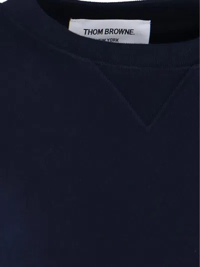 Thom Browne 4-bar Crewneck Sweatshirt In Black