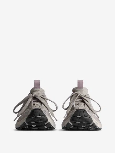 Balenciaga Men Cappuccino Mesh And Rubber 6xl Sneakers In Gray