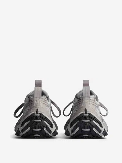 Balenciaga Men Cappuccino Mesh And Rubber 6xl Sneakers In Gray