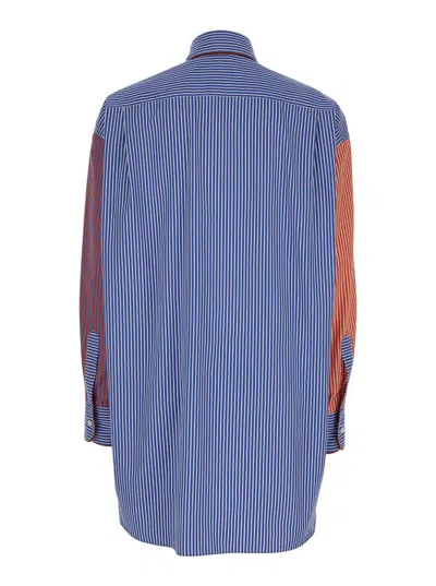 Etro Red, Blue And Orange Striped Shirt In Multi