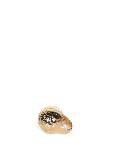 Jacquemus Geometric Design Gold-tone Brass Ring In Gold