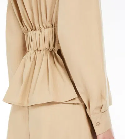 Weekend Max Mara Belted Cotton Jacket In Neutral