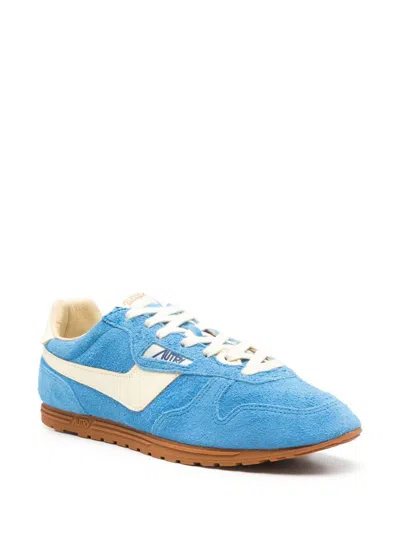 Autry Windspin Sneakers In Suede And Kyoto Leather And Rutabaga