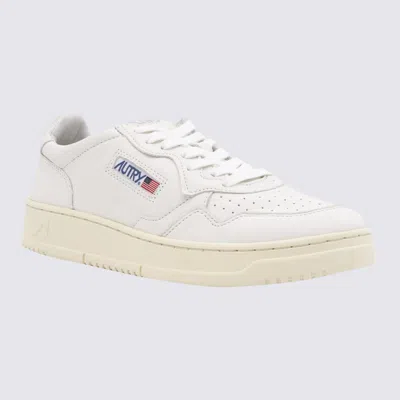 Autry Medalist Sneakers In White Leather In White