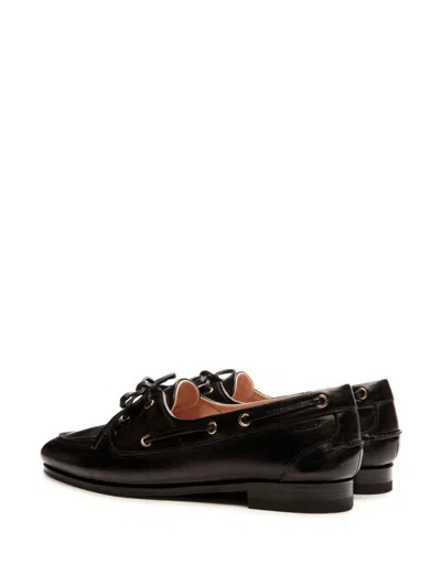 Bally Pathy Leather Derby Shoes In Black