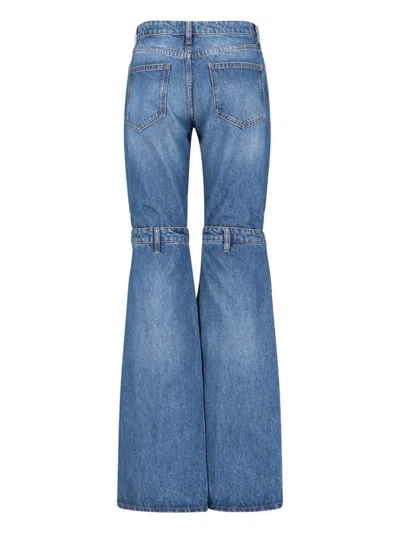 Coperni Light Blue Jeans With Open Knee In Blue