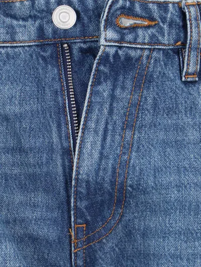 Coperni Light Blue Jeans With Open Knee In Blue