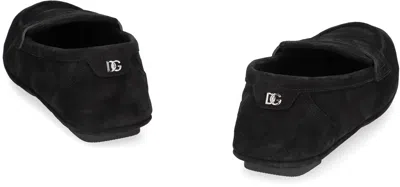 Dolce & Gabbana Dolce&gabbana Black Suede Loafer In Black