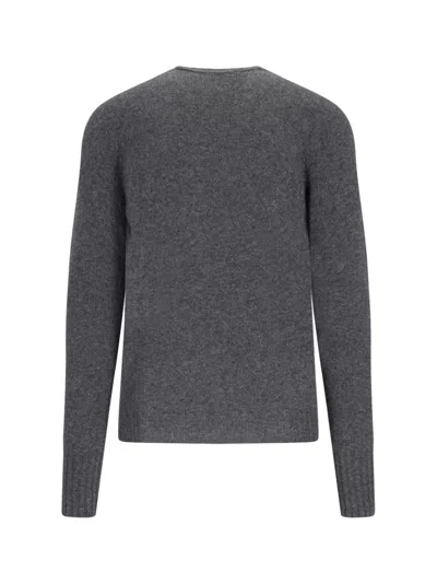 Drumohr Fine Knit Sweater In Gray