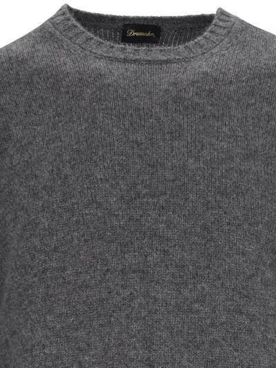 Drumohr Fine Knit Sweater In Gray