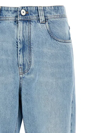 Brunello Cucinelli Light Blue Monile Jeans In Blue