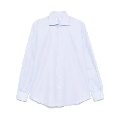 Mazzarelli Cotton Shirt In Blue