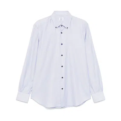 Mazzarelli Cotton Shirts In Blue