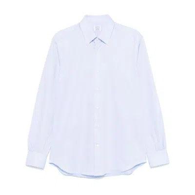 Mazzarelli Cotton Shirts In Blue