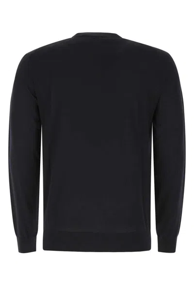 Prada Men's Wool Sweater With Logo In Black