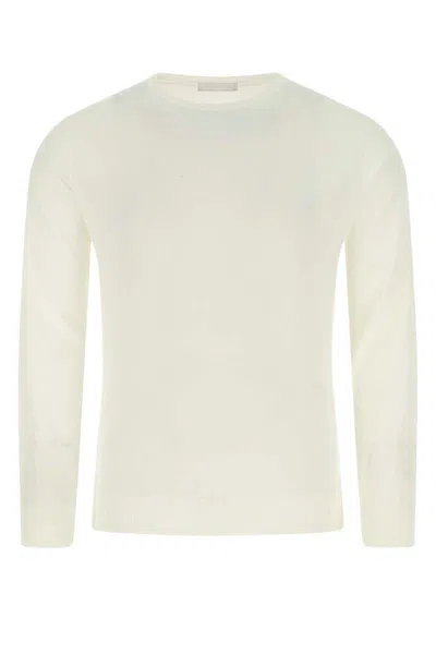 Prada Men's Ivory Wool Sweater In White
