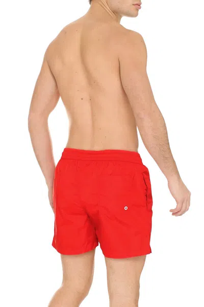The (alphabet) Drawstring Shorts In Red