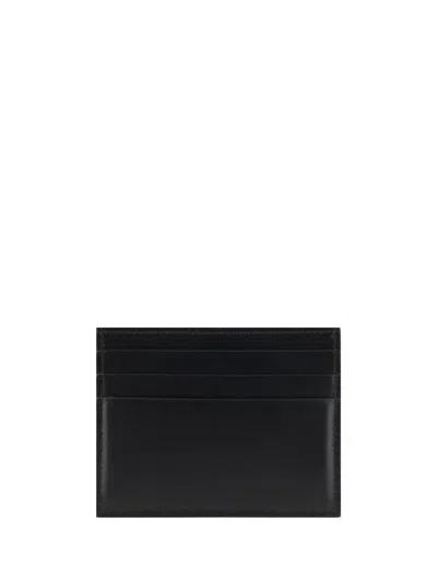 Ferragamo Palmellato Leather Credit Card Case In Black