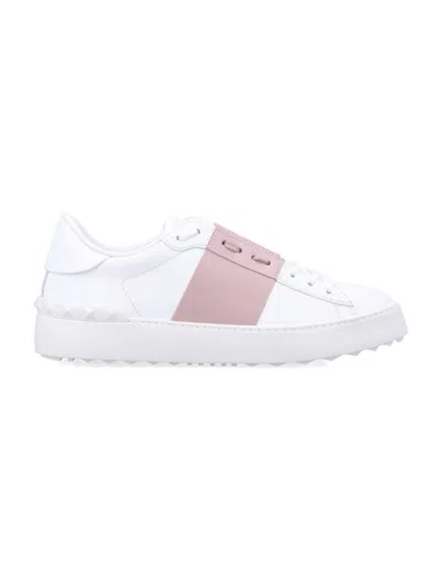 Valentino Rockstud Untitled Sneakers In White