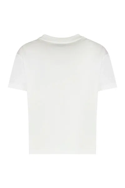 Apc A.p.c. Unisex Boxy T-shirt In Organic Cotton White Short Sleeves Women